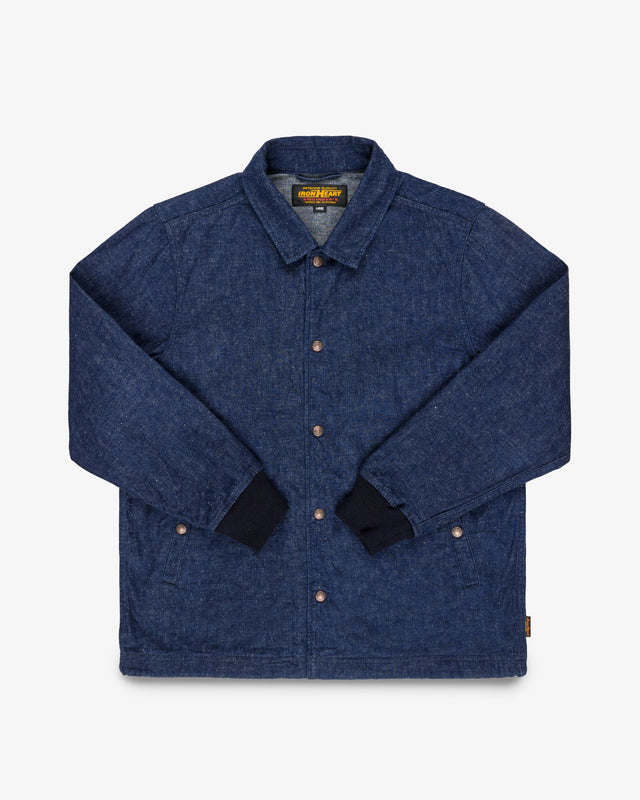 10oz Neppy Selvedge Denim Coach Jacket - Indigo - No Patch