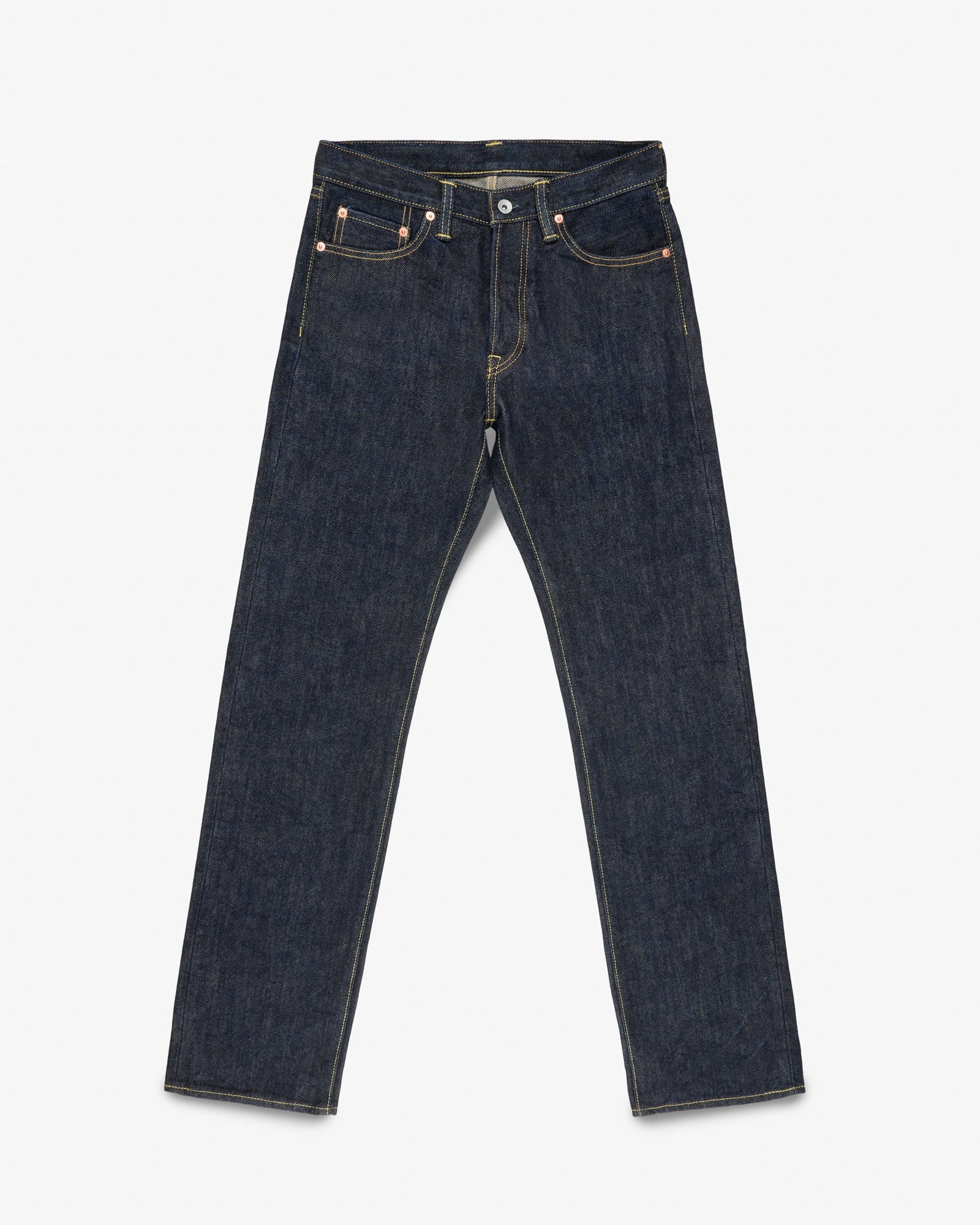 21oz Selvedge Denim Straight Cut Jeans - Indigo