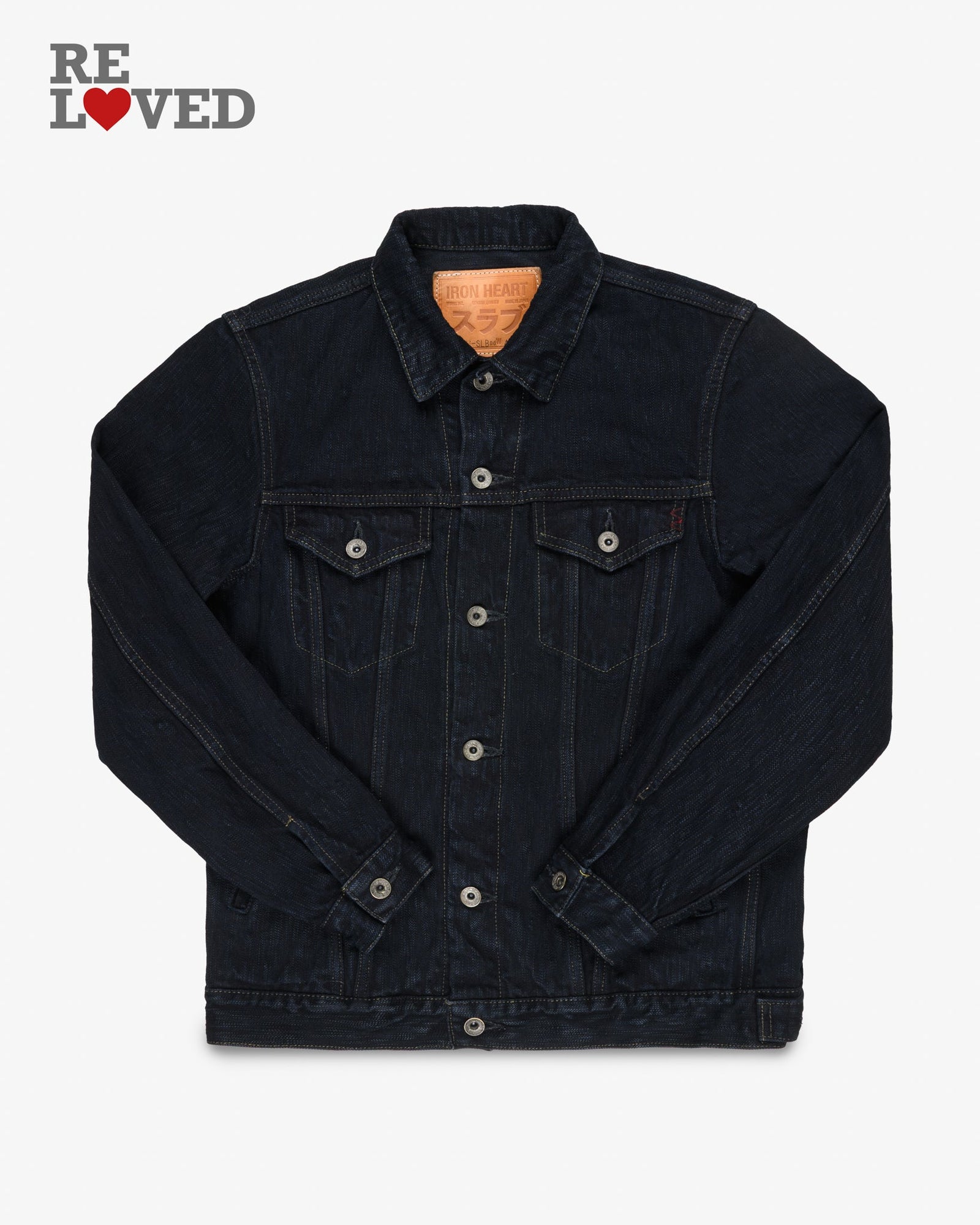 16oz Slubby Selvedge Denim Type Iii Jacket Indigo Overdyed Size Large