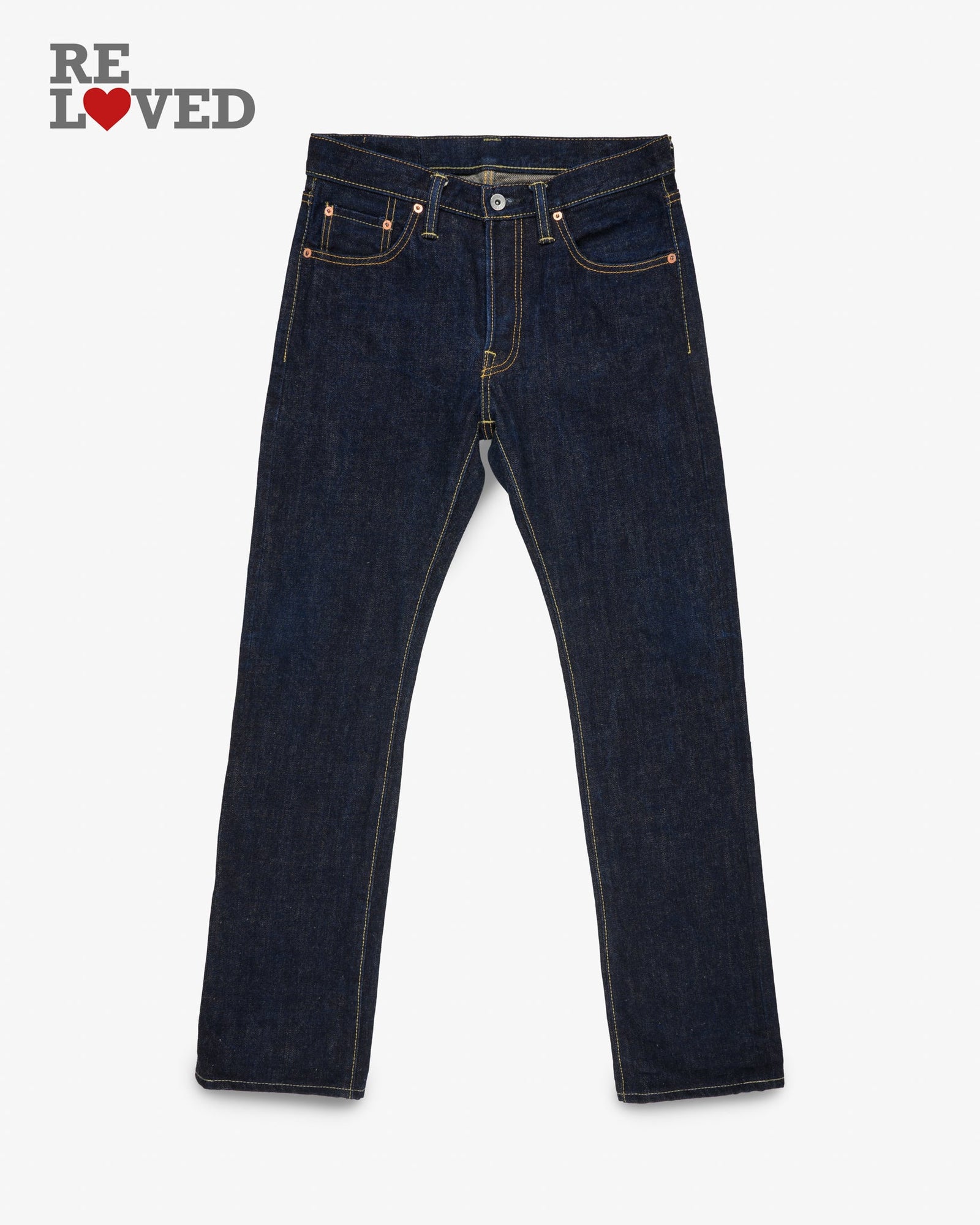 17oz Selvedge Denim Slim Cut Jeans Natural Tag 31 Hemmed To 30 0