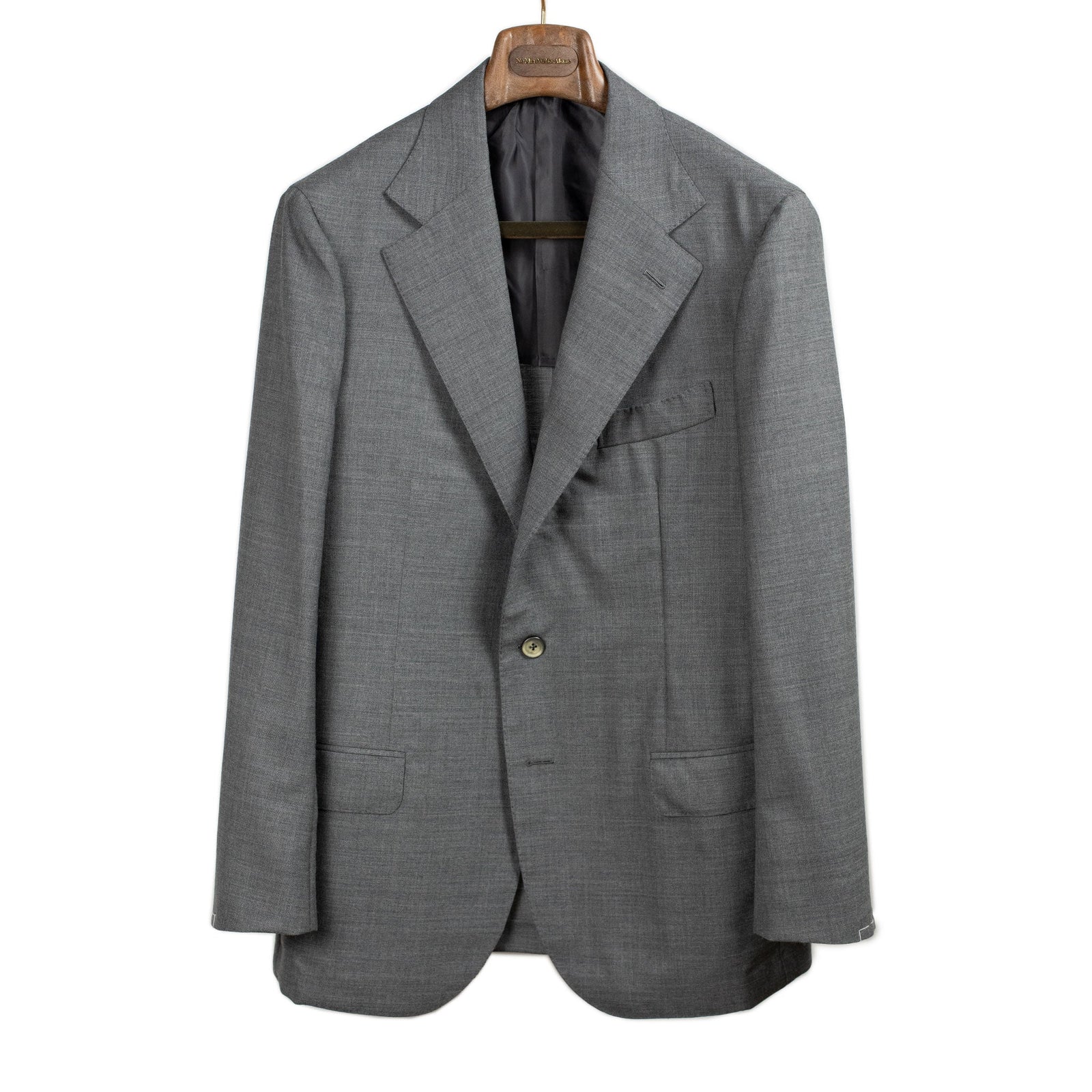 x Sartoria Carrara: jacket in Fox Bros medium grey Golden Fox tropical wool (separates)