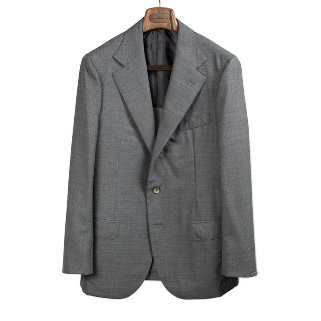 x Sartoria Carrara: jacket in Fox Bros medium grey Golden Fox tropical wool (separates)