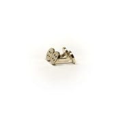 Solid Bronze Archetype Cufflinks Button Design