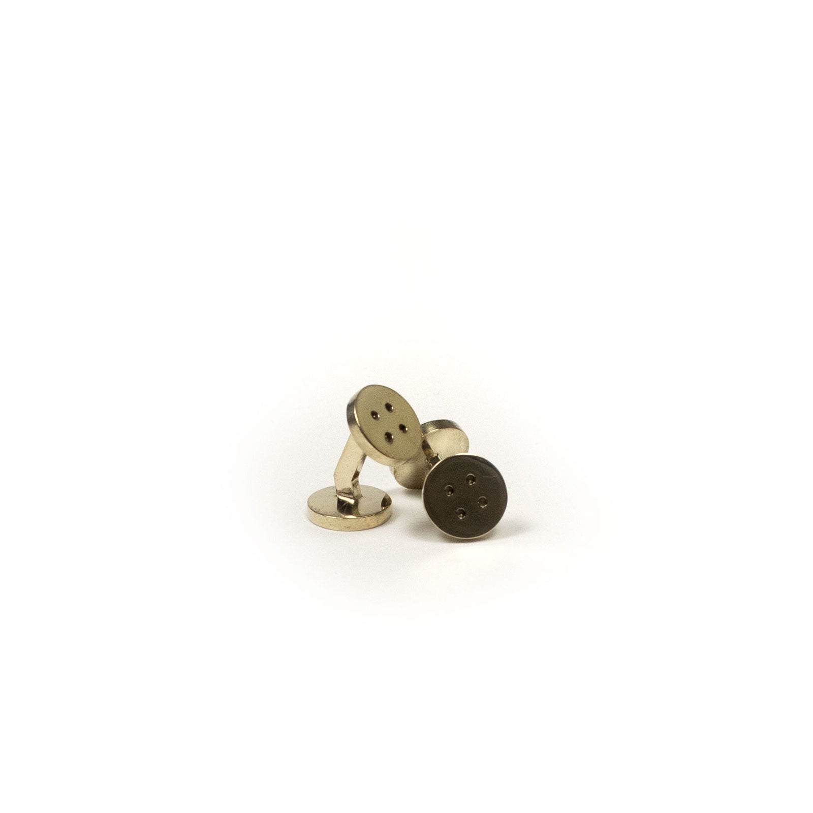 Solid Bronze Archetype Cufflinks Button Design