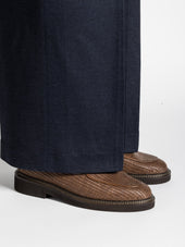 LEX RAFFIA DARK BROWN