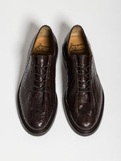 EDOUARD PRINTED CALF DARK BROWN