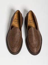 LEX RAFFIA DARK BROWN