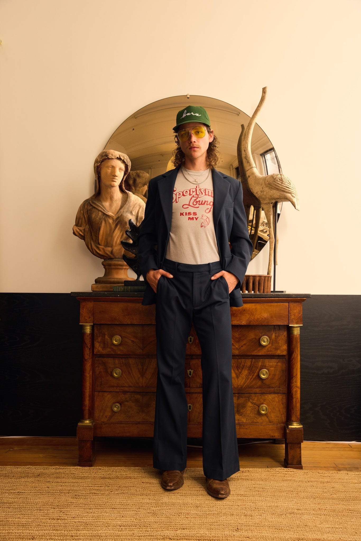Larsen Cotton Flare Trousers