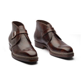 Veyron X Single Monk Chukka Boot Chestnut Museum Calf New Age
