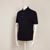 Short Sleeve Knitted Polo Shirt In