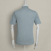 Short Sleeve Knitted Polo Shirt In