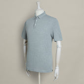 Short Sleeve Knitted Polo Shirt In