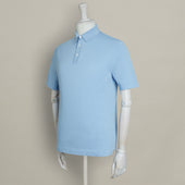 Short Sleeve Knitted Polo Shirt In