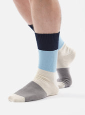 Sky Cotton Bold Stripe Sock
