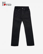 21oz Selvedge Denim Straight Cut - Superblack Non-Fade (IH-634S-SB) Tag 29, Hemmed to 30.2"