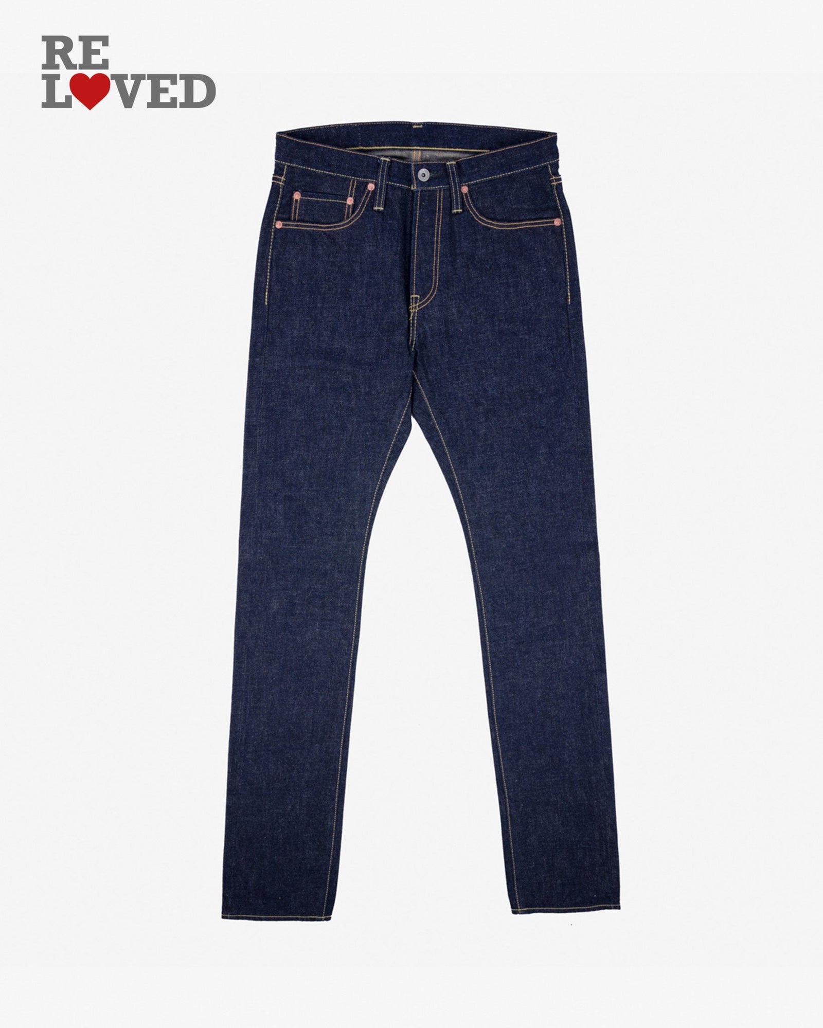 18oz Vintage Selvedge Denim Slim Cut Jeans Tag 32 Hemmed To 29 0