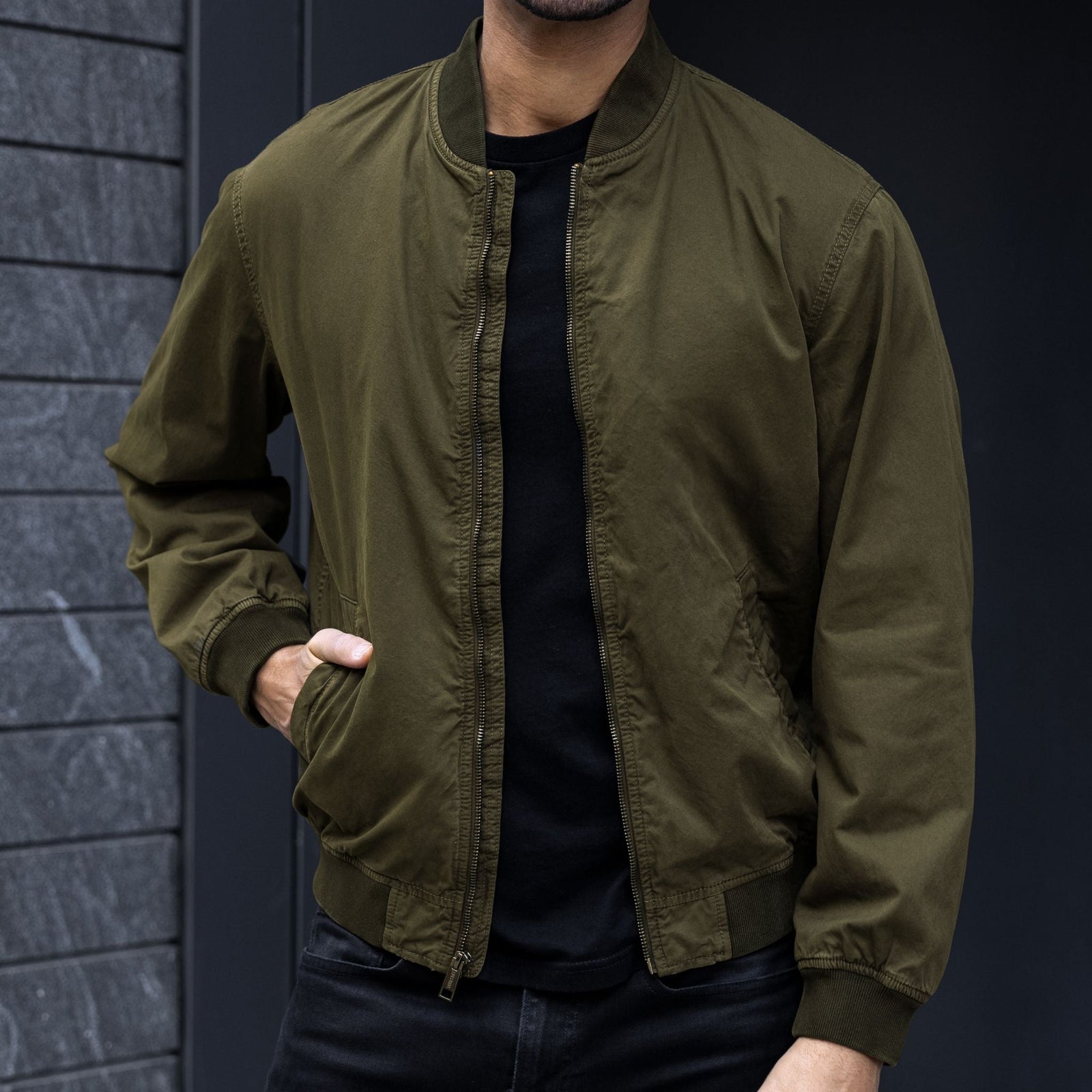 Alpha M Bomber Army Green