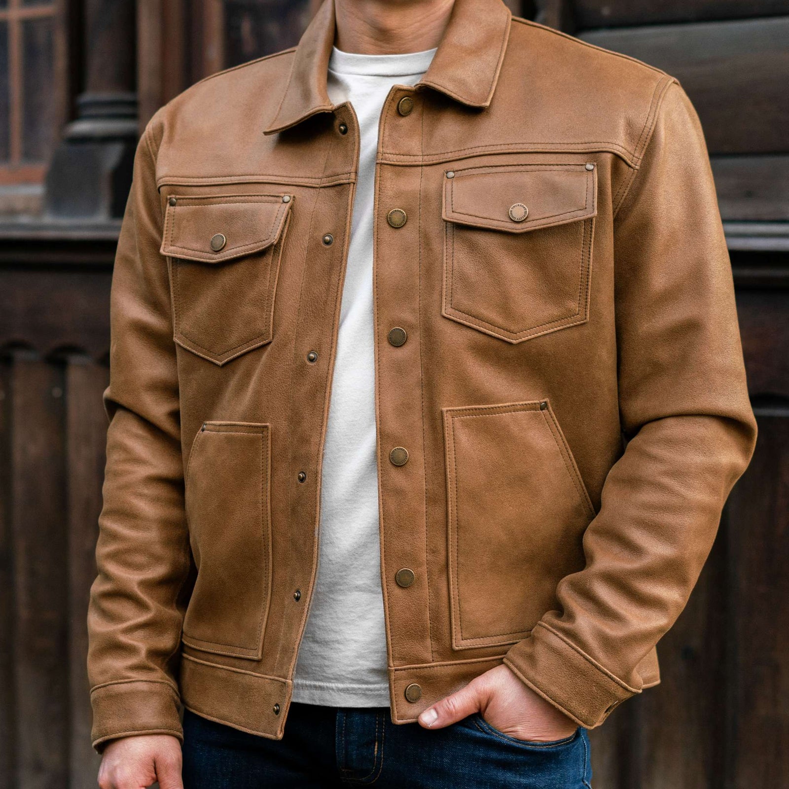 Roughout Cruiser Jacket Natural