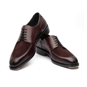 Ingrid X Split Toe Blucher Derby Hatch Grain Suede Hand Welted Contemporary Classics