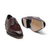 Ingrid X Split Toe Blucher Derby Hatch Grain Suede Hand Welted Contemporary Classics