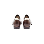Two Eyelet French Norwegian Derby In Milkchocolate Calf Leather