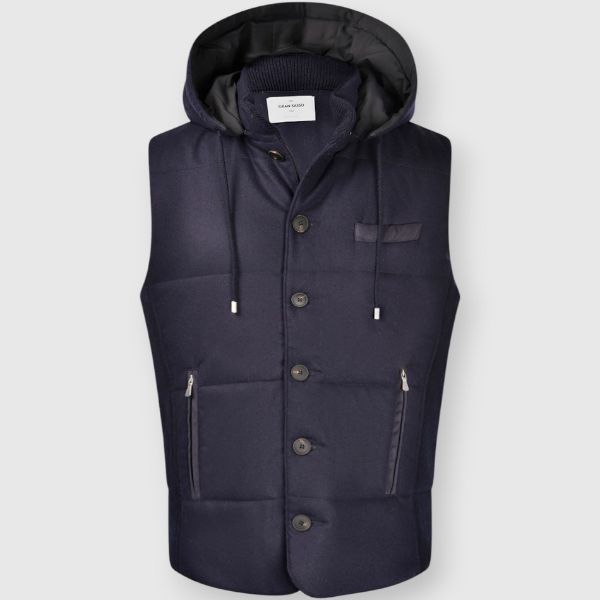 Flannel Sleeveless Jacket