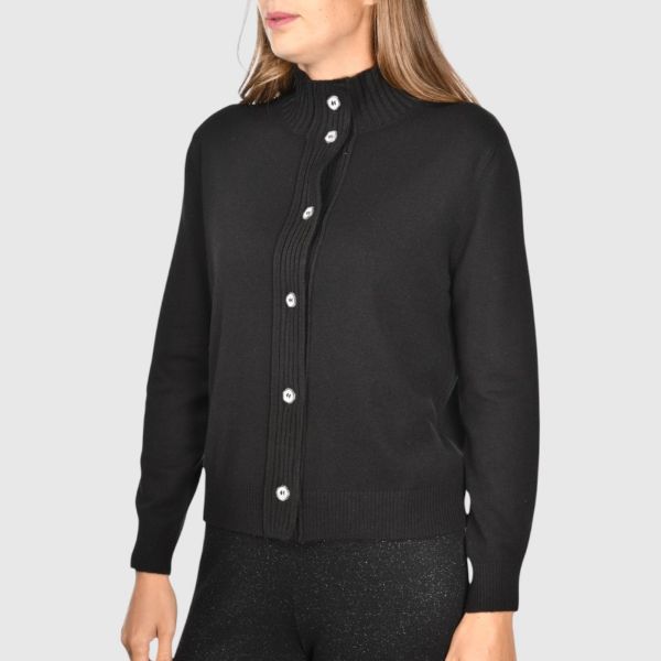 Buttons closure bomber jacket