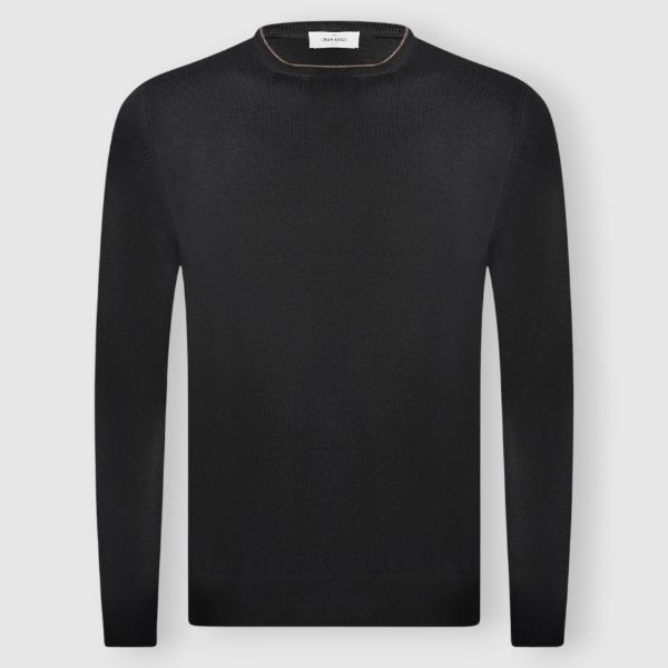 Alcantara patches crew neck
