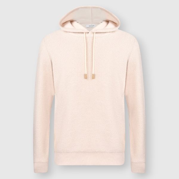 Fur Stitch Knit Hoodie