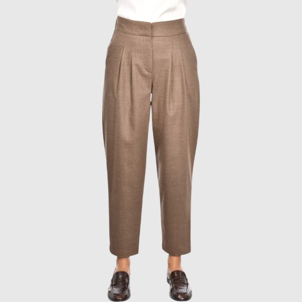 Carrot flannel pants