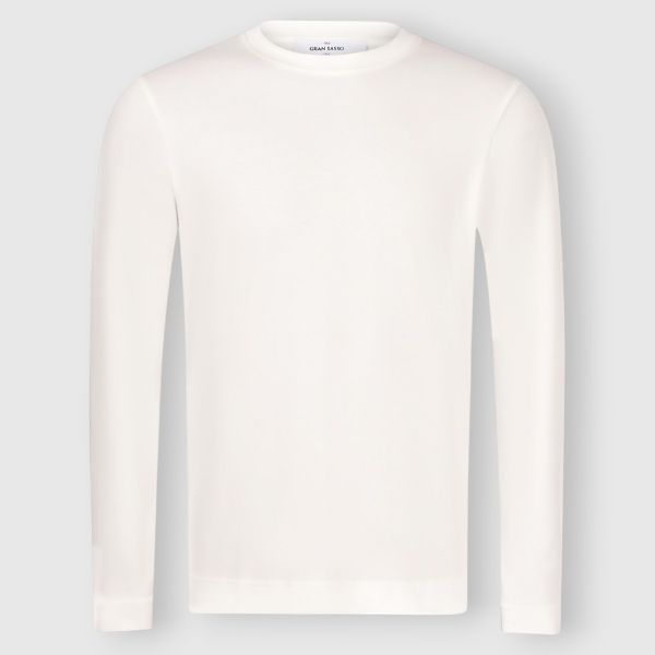 Long Sleeve Interlock Pima Cotton T Shirt