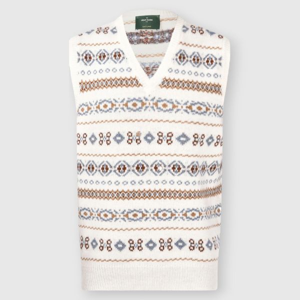 Jacquard Shetland Gilet