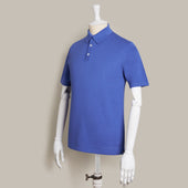 Short Sleeve Knitted Polo Shirt In