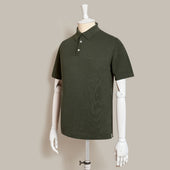 Short Sleeve Knitted Polo Shirt In