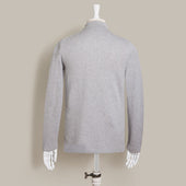 Long Sleeve Knitted Polo Shirt In