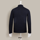 Long Sleeve Knitted Polo Shirt In