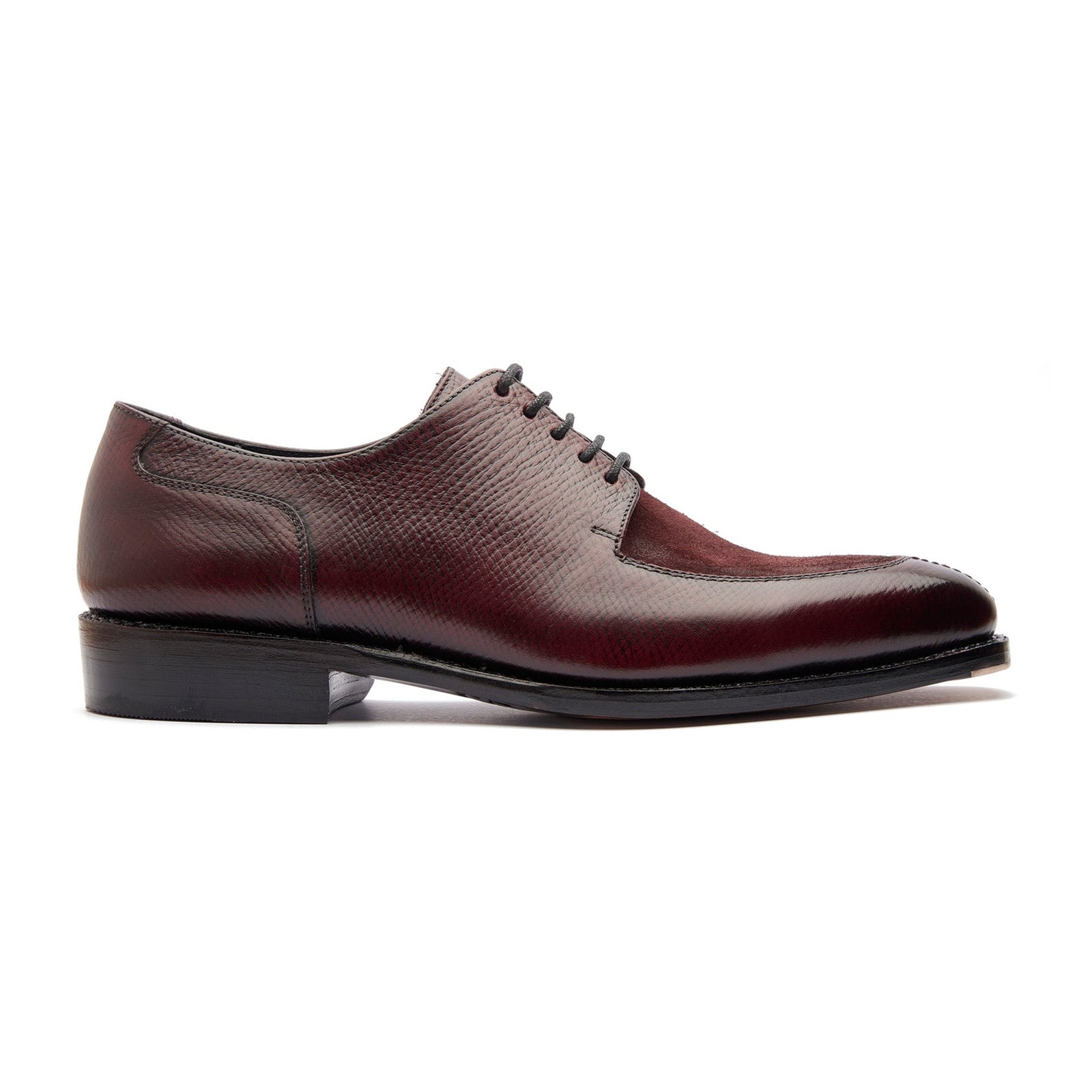 Ingrid X Split Toe Blucher Derby Hatch Grain Suede Hand Welted Contemporary Classics