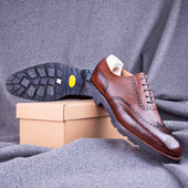 Long Wing Full Brogue Oxford Business Combat