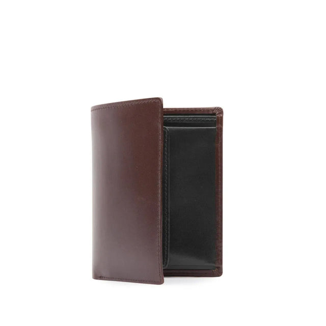 Four card holder with purse – Cuban Brown / Ebony Black