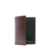 Four card holder with purse – Cuban Brown / Forest Green