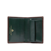 Four card holder with purse – Cuban Brown / Forest Green