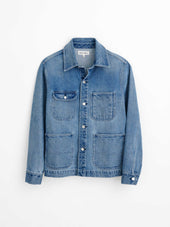 Work Jacket in Vintage Wash Denim