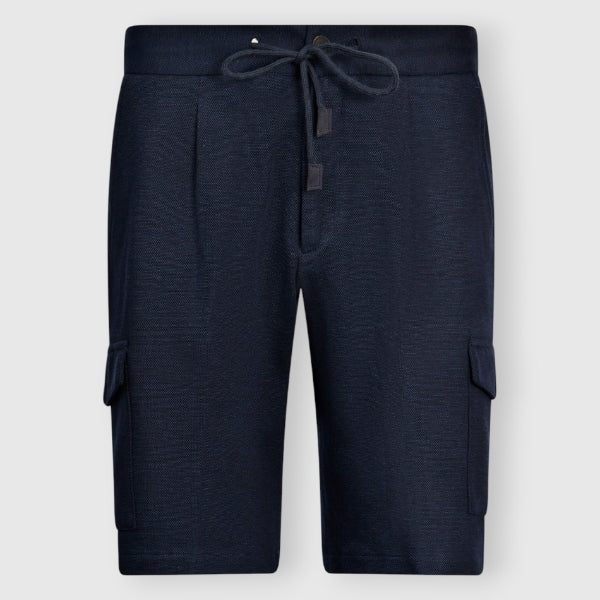 Sweatshirt-style cargo bermuda
