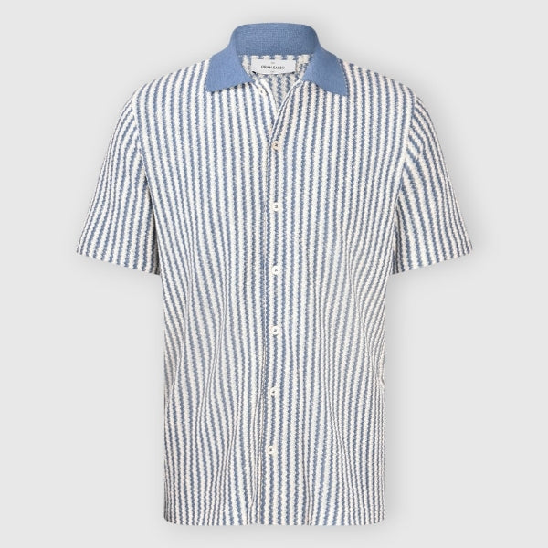 Short Sleeve Striped Jersey Shirt