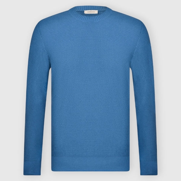 Knit stitch crew neck