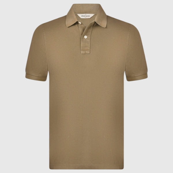 Vintage piquet jersey polo