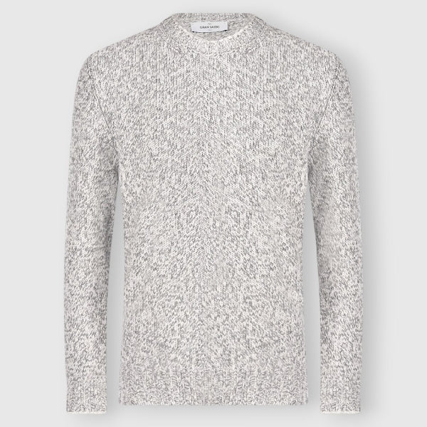 5-ply mouline' crew neck