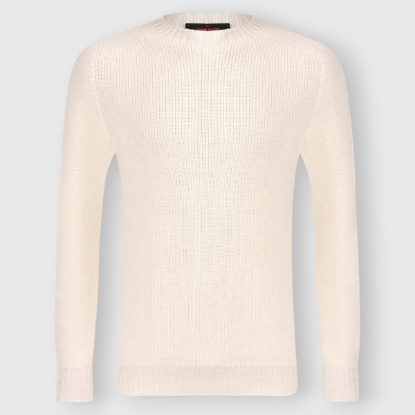 Rain Wool Ribbed Crew Neck