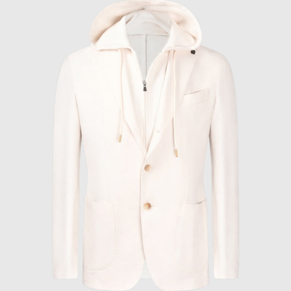 Fisherman S Rib Hooded Jacket