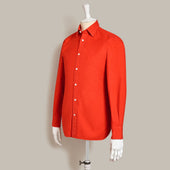 100 Hands For Anderson Sheppard Handmade Flannel Shirt In Red